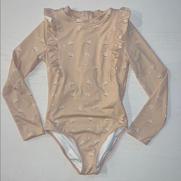 Miles the Label Ruffled Shell Rash Guard One Piece Swimsuit 6 - Picture 1 of 5